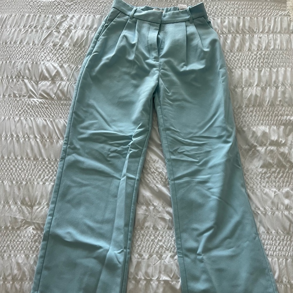 Abercrombie & Fitch blue sloane wide leg pants size 27/4